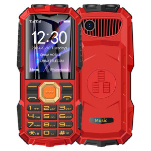 Téléphone robuste Q7+ 4G pour aînés, 1,77 pouces, 16 800 mAh, 21 touches, SOS, FM, réseau : 4G, double SIM (rouge) SH001C456-20